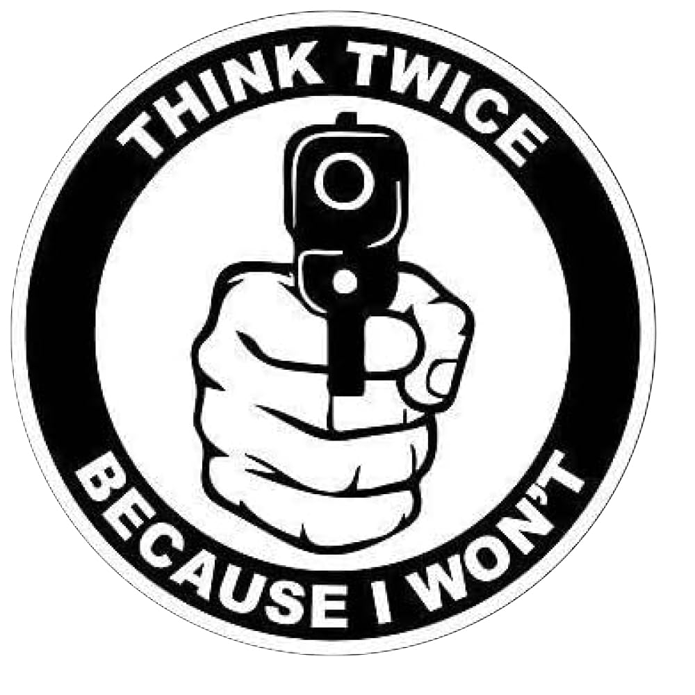 Autocollant de protection maison Think Twice pour stopper les intrusions sur votre propriété