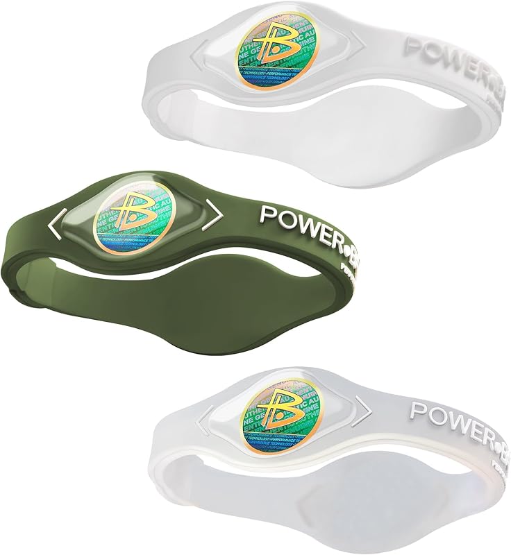 Original Silicone Wristbands 3 Pack, Sports Performance Bracelets for Men, Waterproof Gym Bracelets