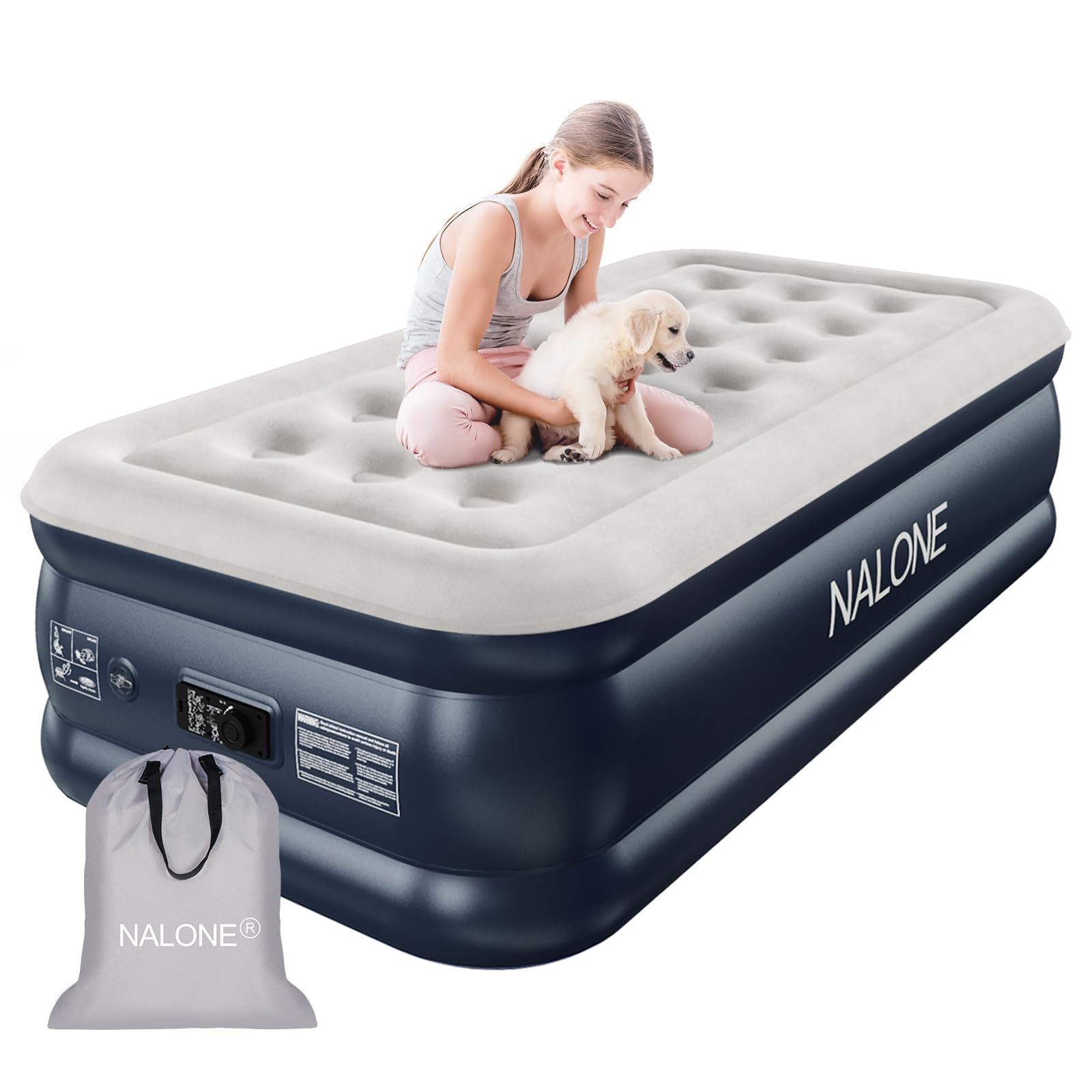 Nalone Twin Air Mattress with Built-in Pump