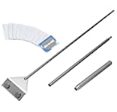 Stainless Steel Algae Scraper Cleaner with 10 Blades for Aquarium Fish Plant Glass Tank