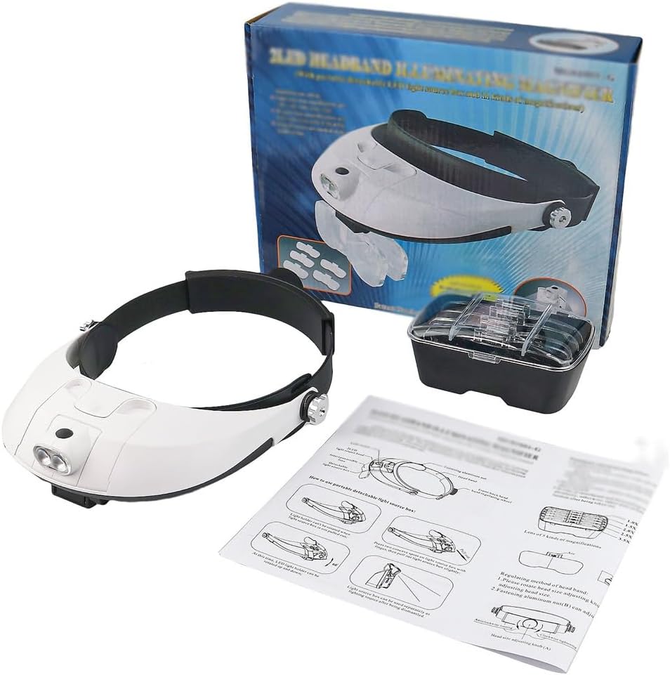 LED Reading Headset for Elderly Can Replace Maintenance Reading Glasses