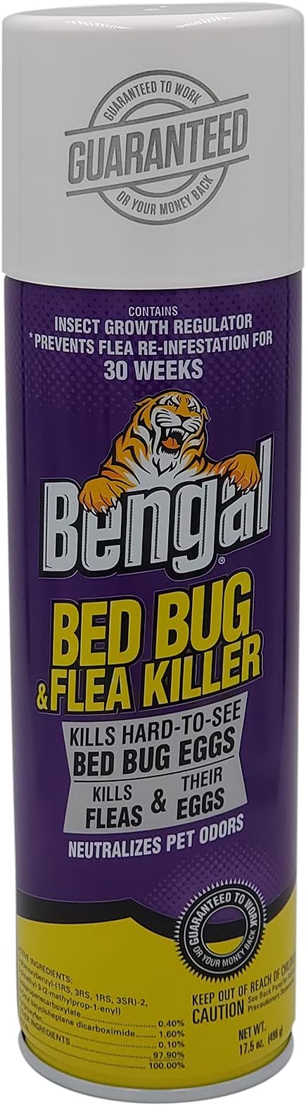 Bed Bug and Flea Killer Aerosol Spray with Insect Growth Regulator, 17.5 Oz. Aerosol Can