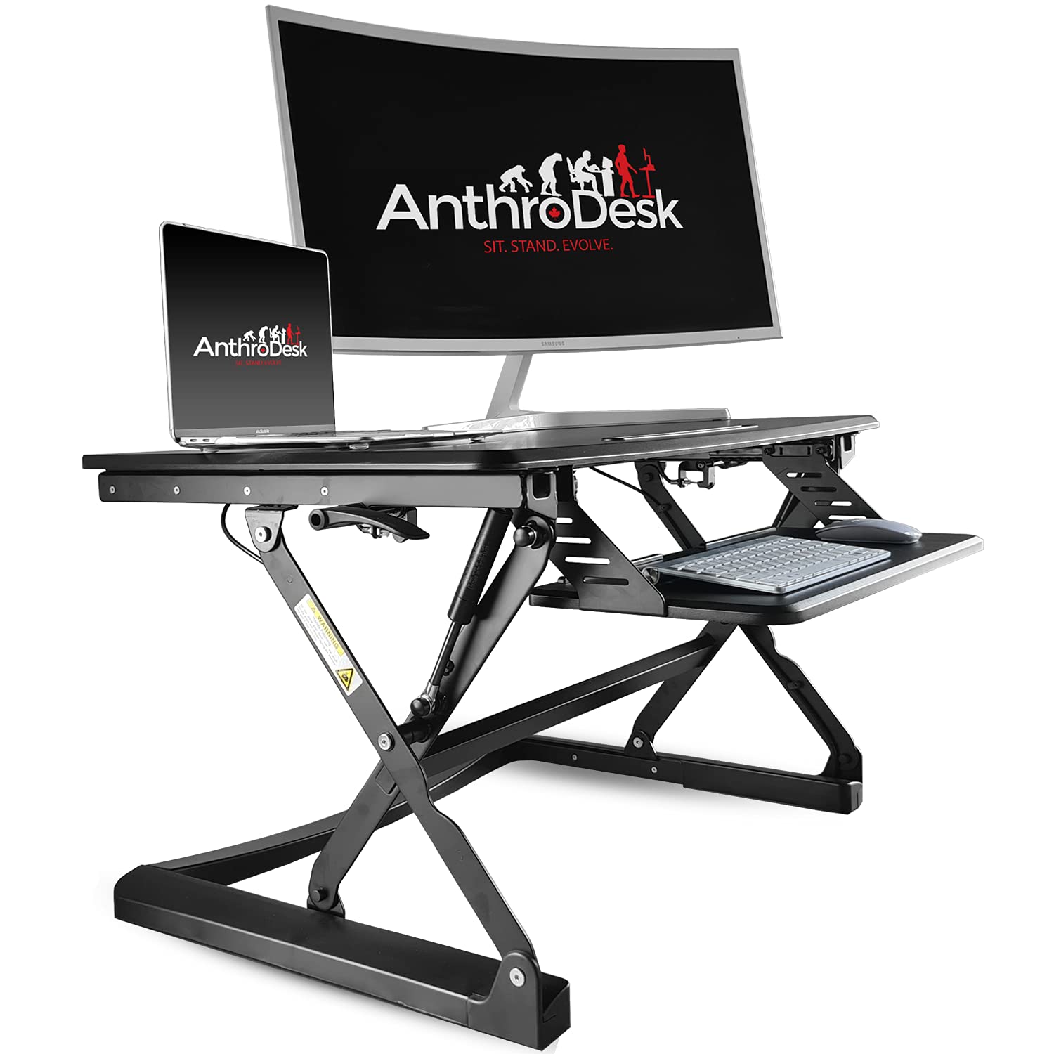 Buy AnthroDesk 35" Standing Desk Riser (Deluxe Dual Spring Model), Dual
