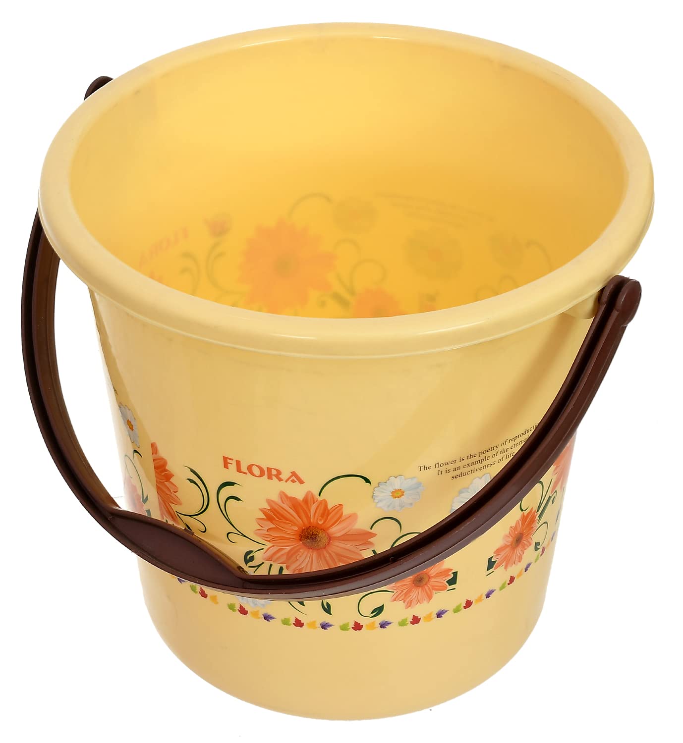 Heart Home Floral Printed Unbreakable Virgin Plastic Bucket For Home/Kitchen/Office, 18Ltr. (Sand)-47HH01202 (B09NGWGQHB) Amazon Price History, Amazon Price Tracker