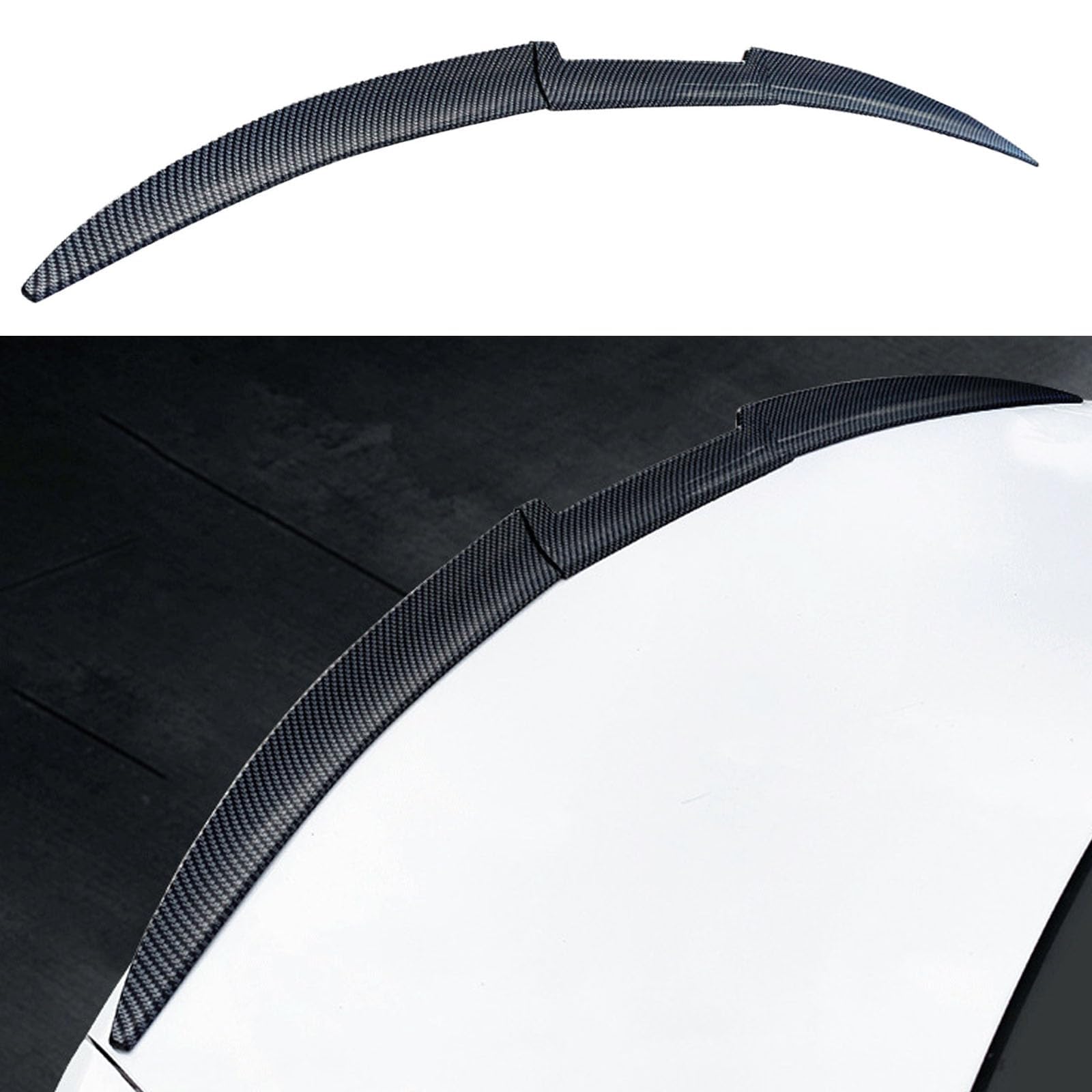 GYHZNB Car Rear Roof Spoiler,Compatible with Audi A6 S6 C7 Facelift TFSI TDI Avant S-Line 2014-2018,Car parts,Carbon Fiber Pattern