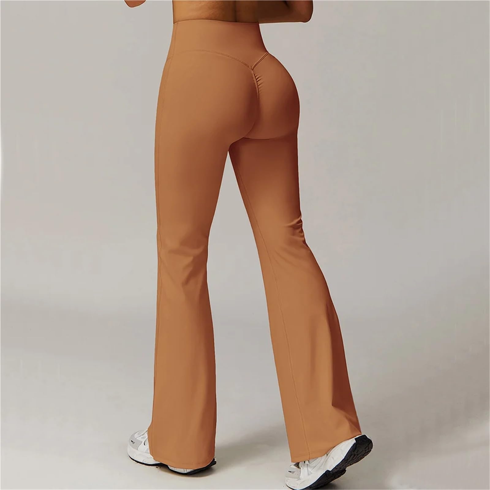 Leggings de cintura alta y pierna ancha for mujer, mallas de fitness, pantalones acampanados, elásticos, push up, for gimnasio, entrenamiento, yoga Para Yoga y Tiempo Libre
