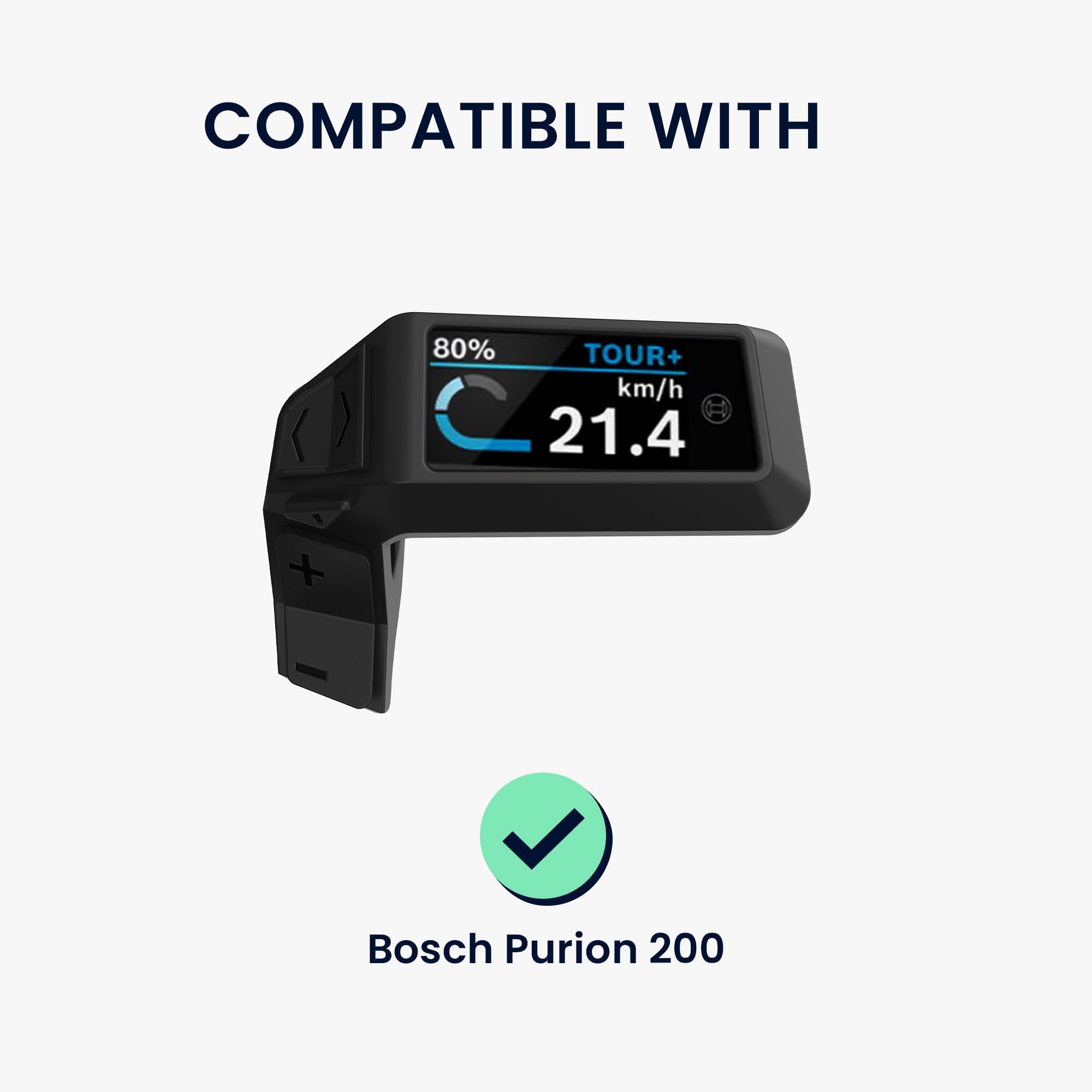 kwmobile EBike etui na komputer rowerowy kompatybilne z Bosch Purion 200 - przezroczysta osłona nawigacji GPS - przezroczysta