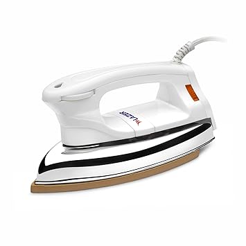 Lazer Innova Plus 1000W ISI certified Heavy Weight Dry Iron With Overheating Safety (White)