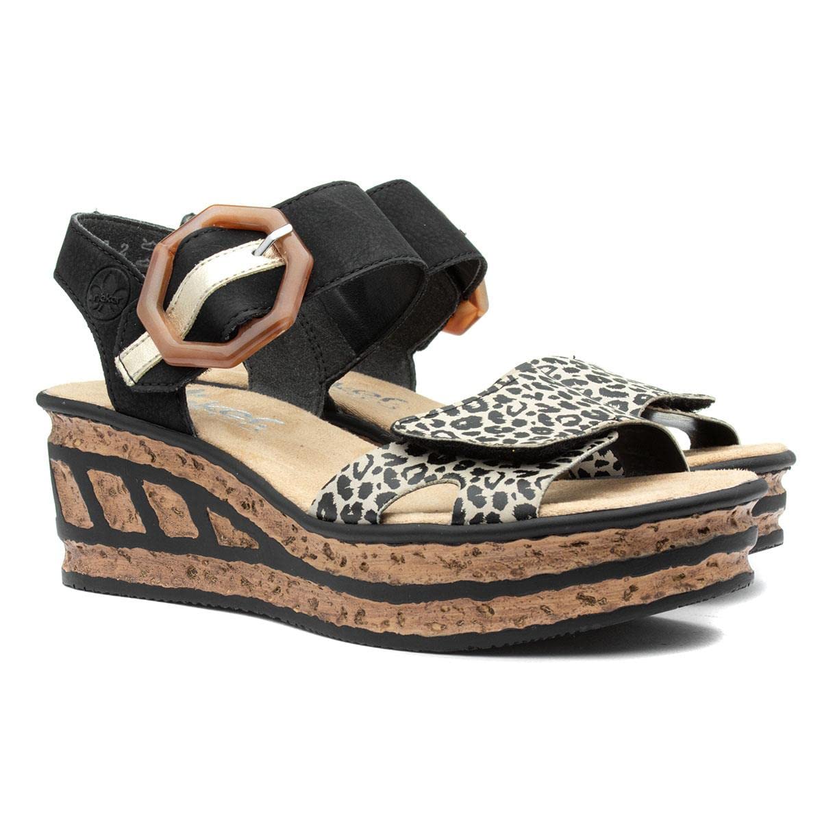 Rieker Geschenk Damen Keilabsatz Sandalen – Bild 7