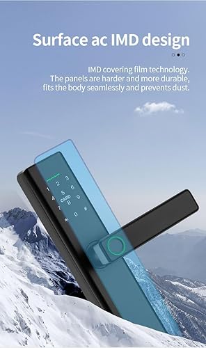 Miniatura 9 de Cerradura inteligente con huella dactilar, cerradura de puerta con contraseña de pantalla táctil, cerraduras electrónicas, bloqueo de puerta