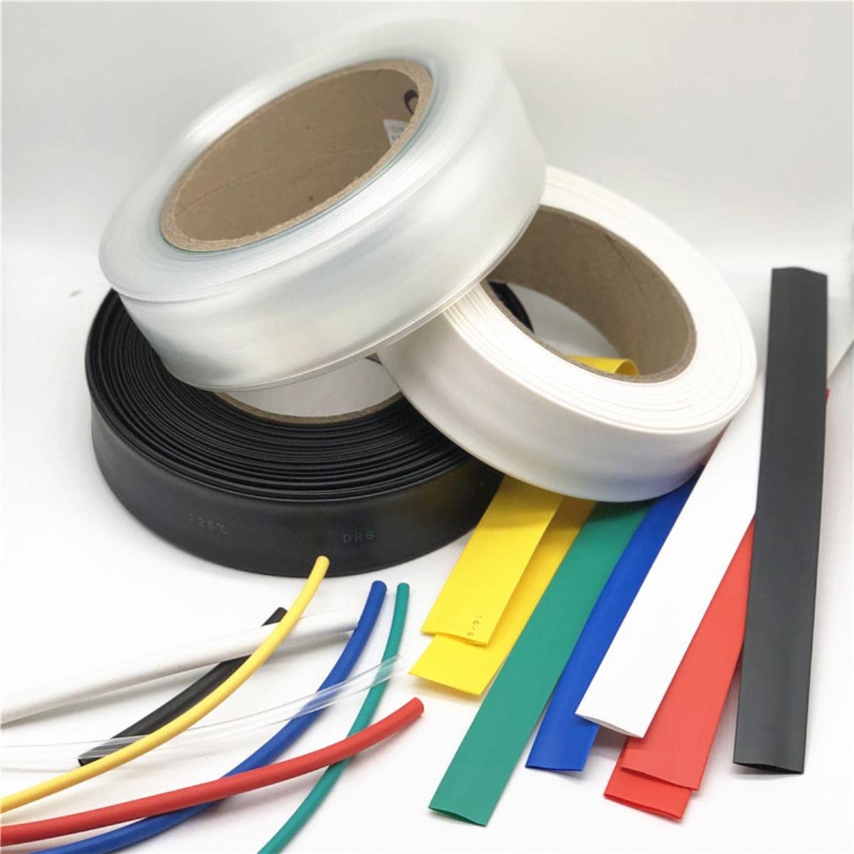 1 metro 2: 1 termorestringente termoretraibile termorestringente - bianco, 150 mm x 1 metro