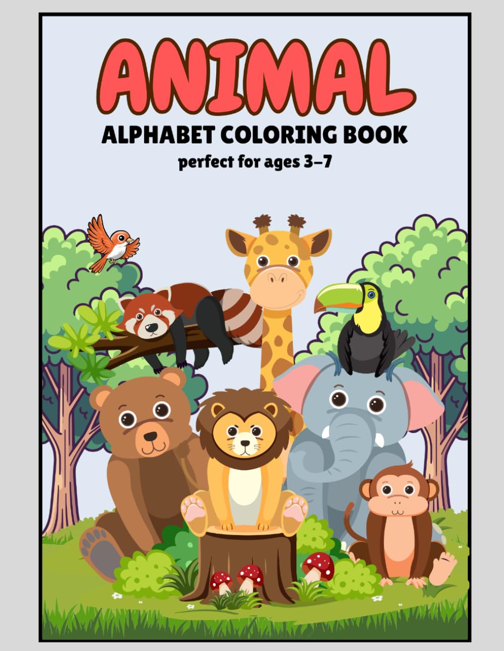 Animal Alphabet Coloring Book