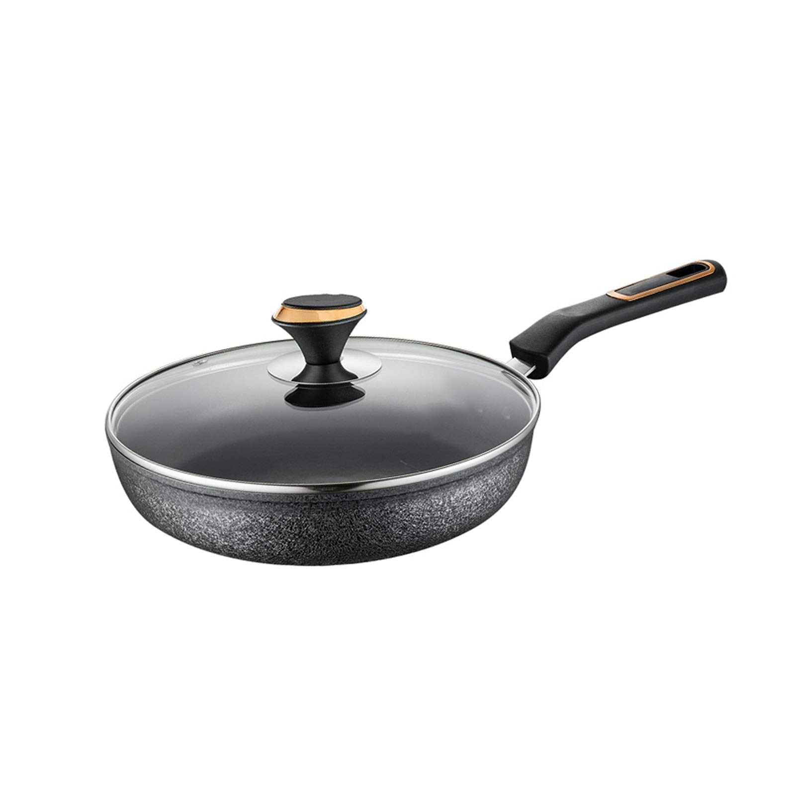 Liudan Sarté Sartén fijado el hogar Antiadherente sartén sartén Pan Tortilla de Tortilla con Recubrimiento Antiadherente Induction Compatible con la Parte Inferior y Asas ergonómicas Sartén