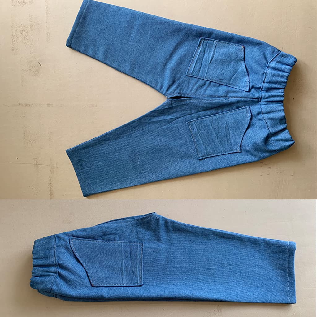 Tkanina dżinsowa bawełna, niebieskie tkaniny dżinsowe, materiał do szycia, gruba tkanina do dżinsów, t-shirtów, szortów, patchworku, DIY