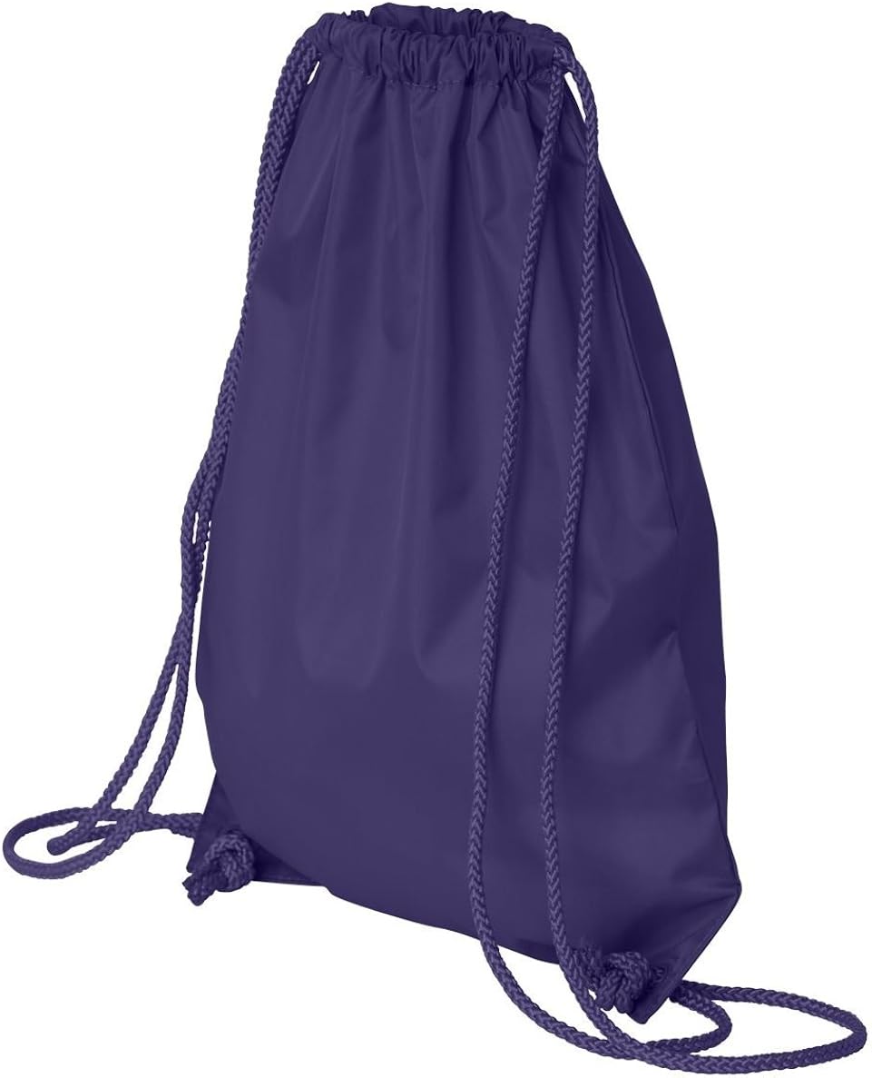 purple drawstring backpack