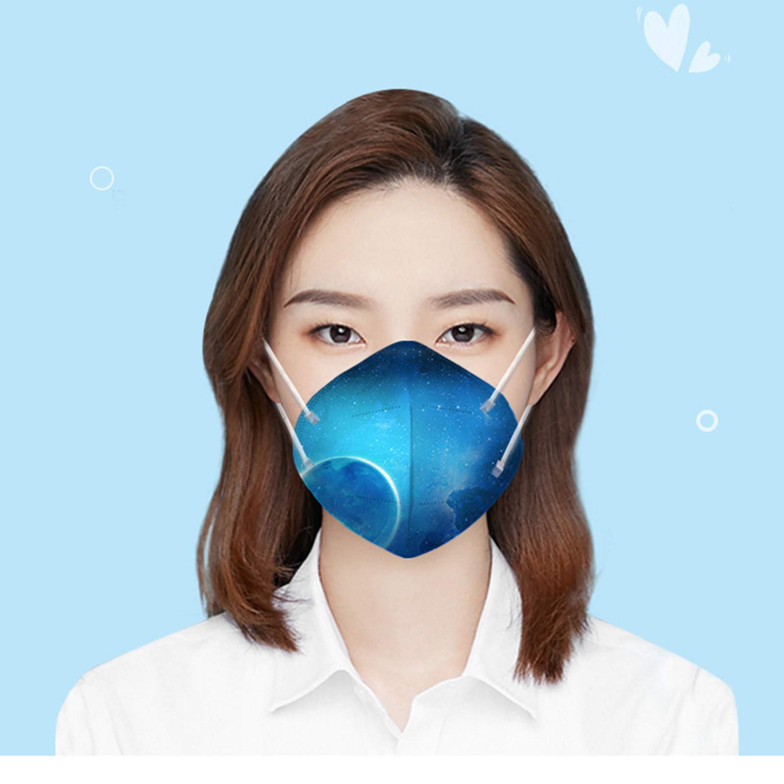 10/25/50/100 PC 5-Layer High-Density Reusable Wind And Mist Pollution Protection Filter