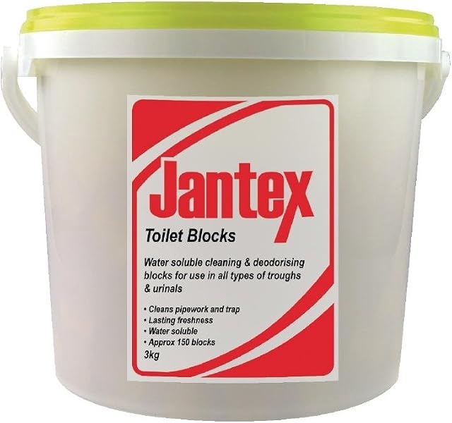 Jantex Toilet Blocks Pipe Cleaner with Fresh Citrus Smell - Capacity - 3kg Tub