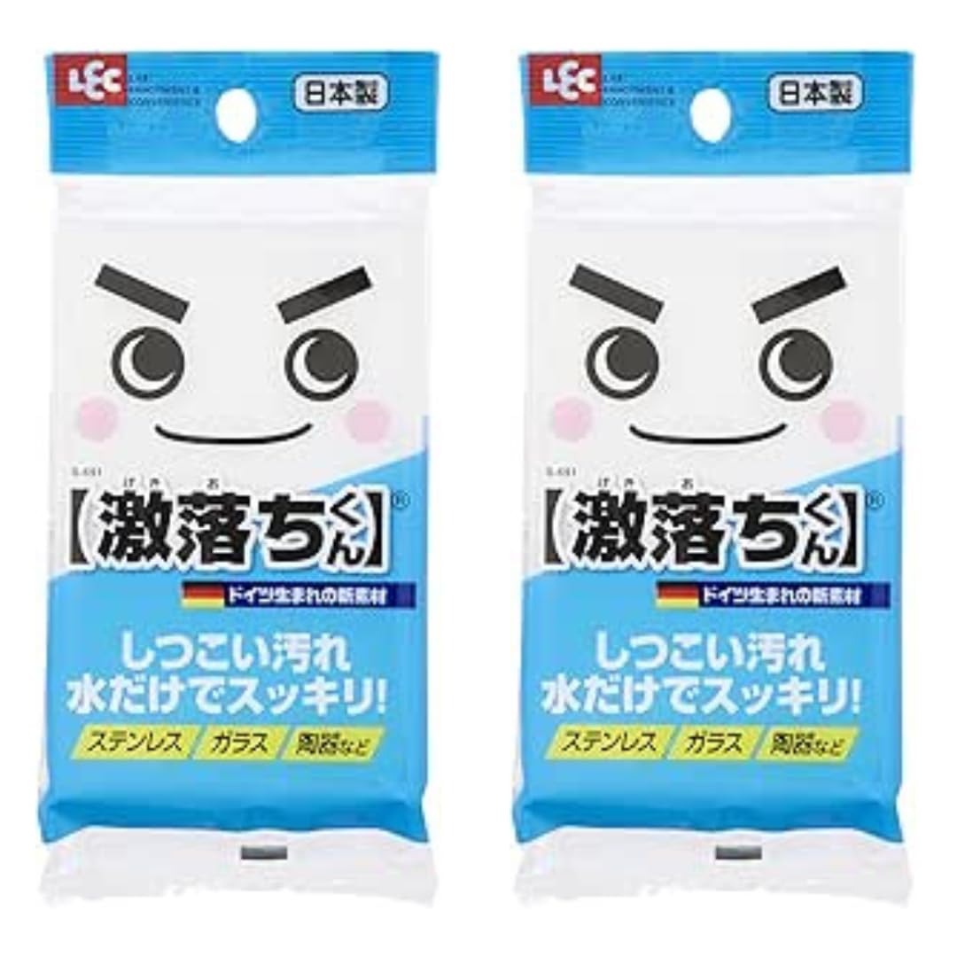 (Set of 2) Super Drop Approx. 3.0 x 1.1 x 4.7 inches (75 x 29 x 120 mm), Melamine Sponge (S-691) : Home & Kitchen