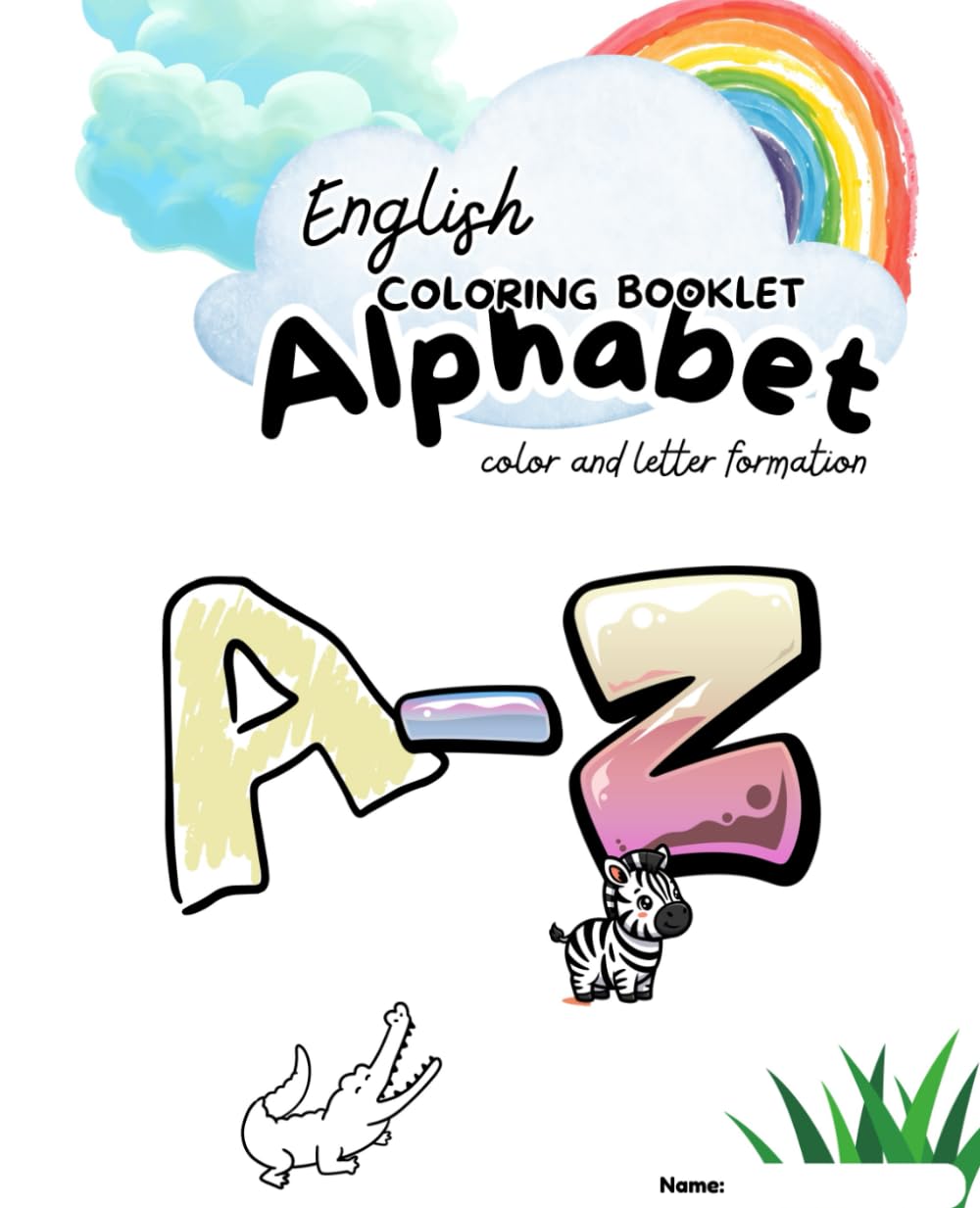 English Coloring Booklet Alphabet Color and Letter Formation