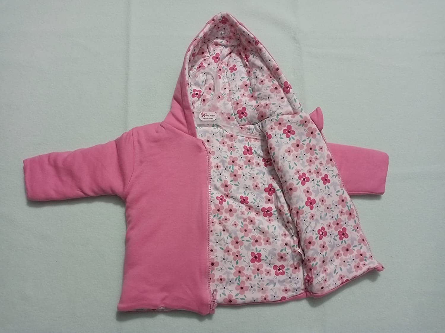 Baby Boy's And Baby Girl's Cotton Round Neck Sweater (ba-cry-LP-0-6_Light Pink_0 Months-6 Months) 2