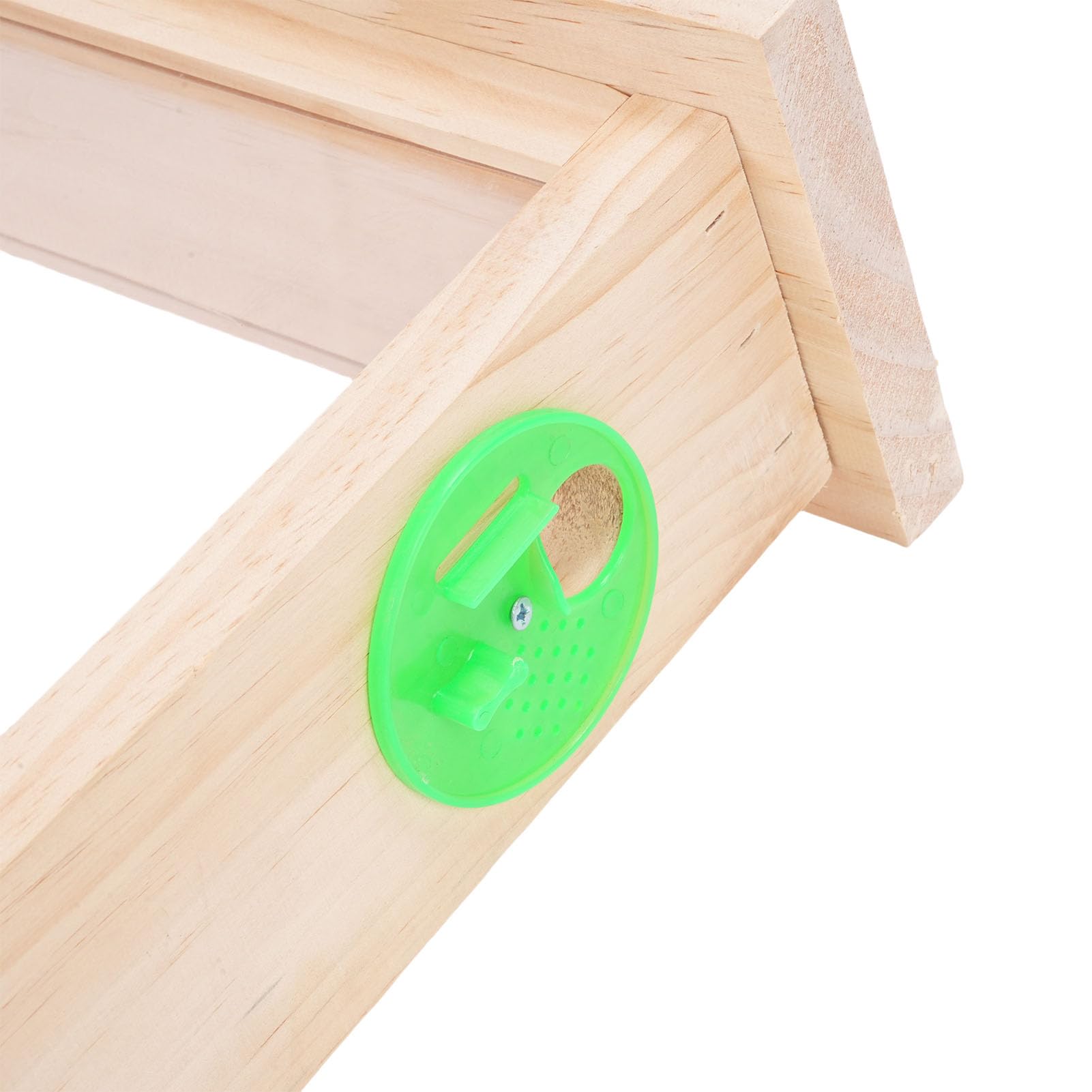Generic Scatola di Osservazione per l'allevamento di Api, Tavola Acrilica su Entrambi i Lati Alveare in Legno Cornici per Alveare con Prese d'aria, Forniture per l'apicoltura, 21,7x12,4x4,8 Pollici