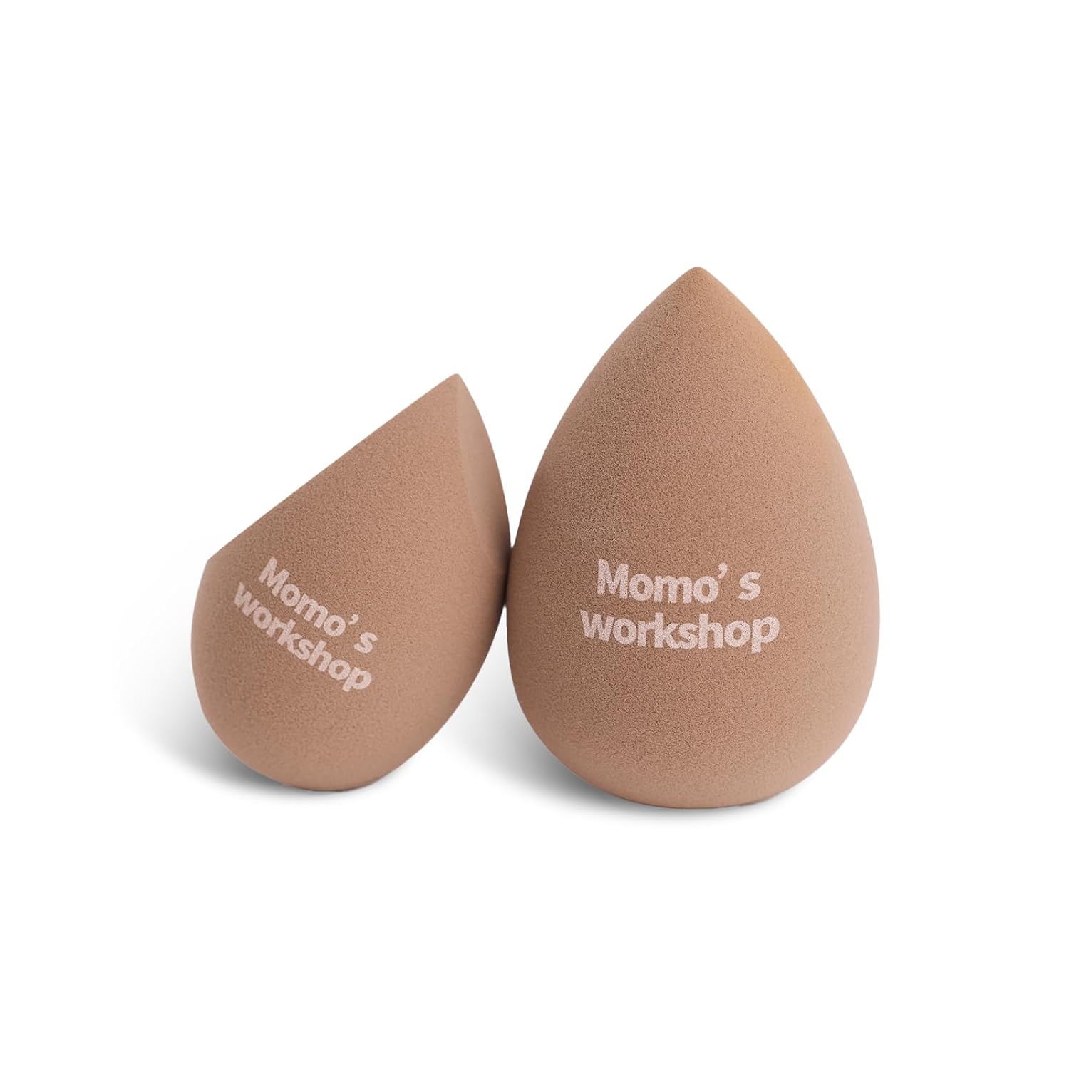 Momo'S Workshop Makeup Sponges Set,Foundation Blender Sponge, Soft Powder Puff Applicator, Face Brush For Women, Travel Essential Cosmetics Tools,2pcs