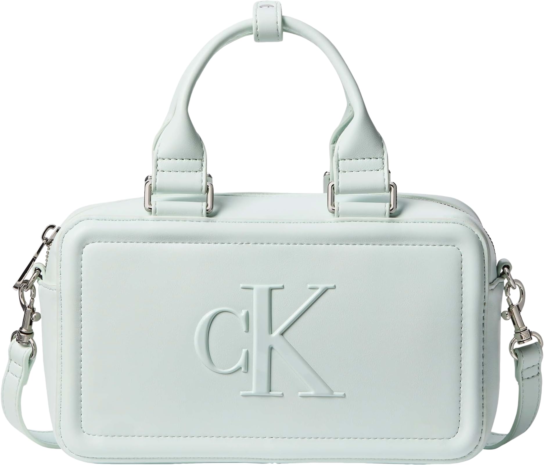 Calvin Klein Women's Bold Ck Bauletto Crossbody LV04F3411G, GREY, One Size