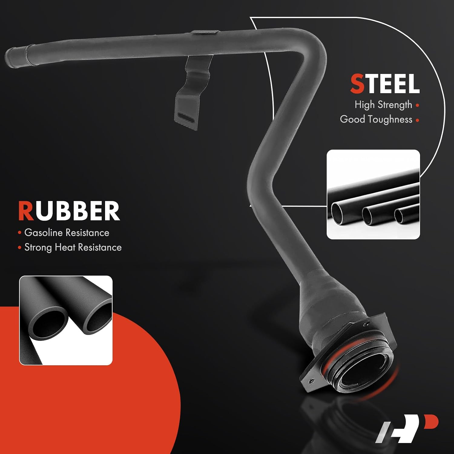 A-Premium Fuel Tank Filler Neck Pipe Hose Compatible with Buick Century 2000-2005, Regal 2000-2004, Replace# 10321839, 10415088