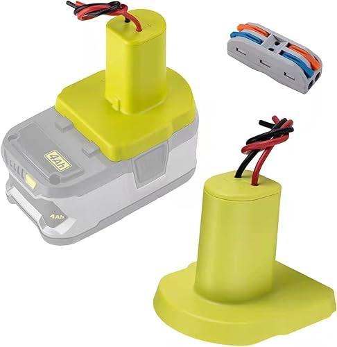 Adaptador de ruedas eléctricas para Ryobi de 18 V P108 P107 P102 conector de alimentación de base de batería RC camión calibre 12 robótica