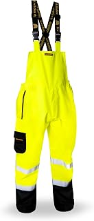 KwikSafety - Charlotte, NC - RIVER OTTER Hi Vis Rain Bibs | Type R, Class E Overalls ANSI OSHA Rain Suits for Men Waterproof