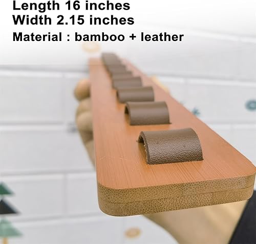 Miniatura 3 de FINDAMAZE Organizador de lentes de sol de madera para almacenamiento de lentes de sol montado en la pared, exhibidor de gafas, decoración del