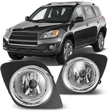 Winjet OEM Series for [2009 2010 2011 2012 Toyota RAV4] Driving Fog Lights + Switch + Wiring Kit
