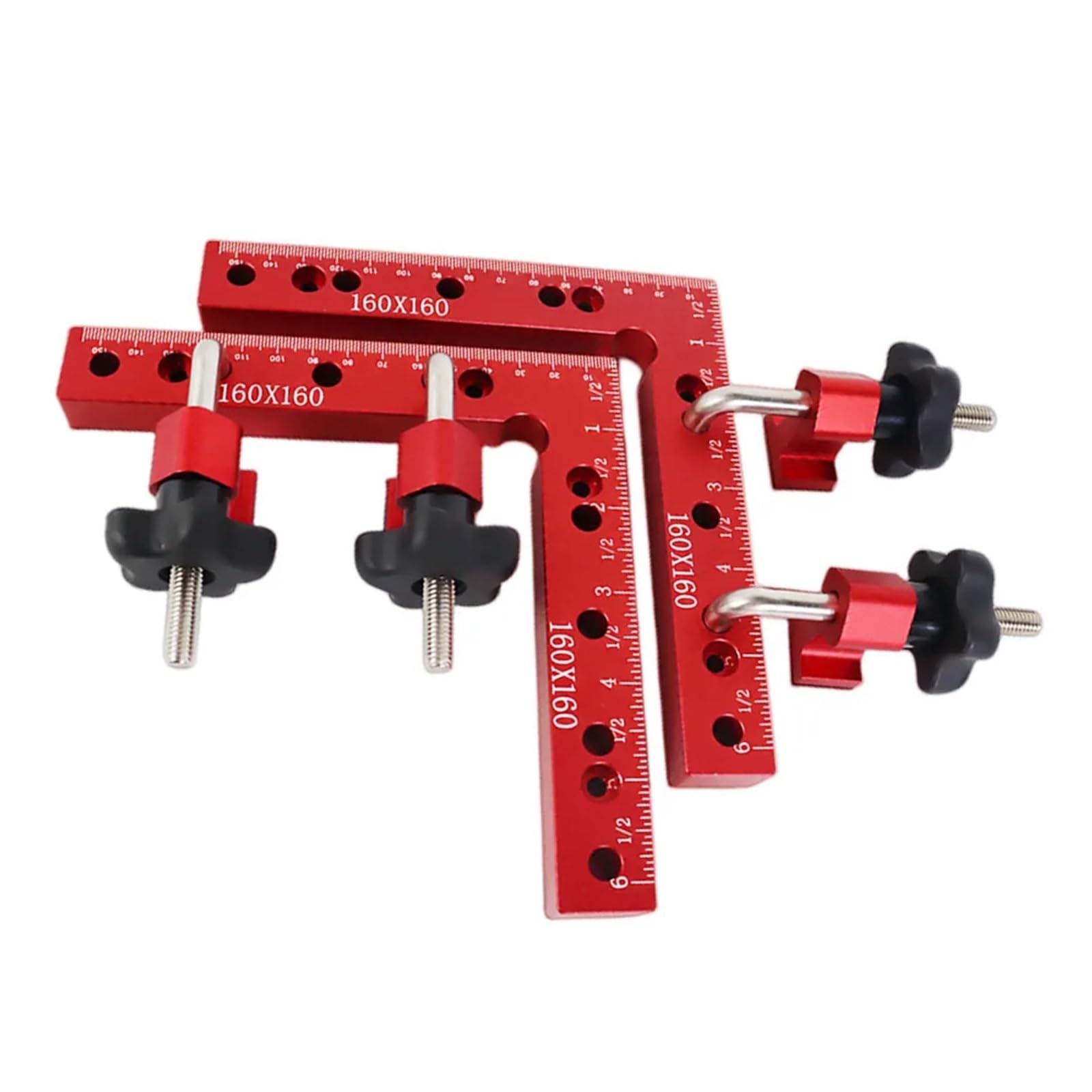 escuadra (herramienta de carpintero) Accesorio auxiliar en forma de L de 90 grados, tablero de empalme, Panel de posicionamiento, Clip fijo, escuadra de carpintero, herramienta de carpintería, 2 uds.(