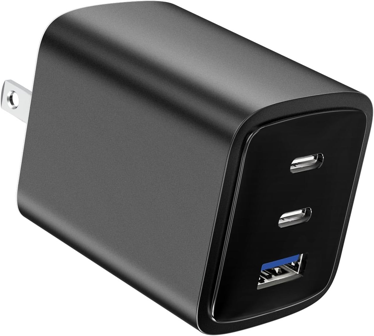 70W USB C Charger Block for MacBook Air MacBook Pro, 3-Port Wall Charger Compact Foldable for iPad Pro Air Mini, iPhone 16 15 14 13 12, 45W PPS Fast Charging for Galaxy S24 S23 S22 S21 Note 20, Pixel