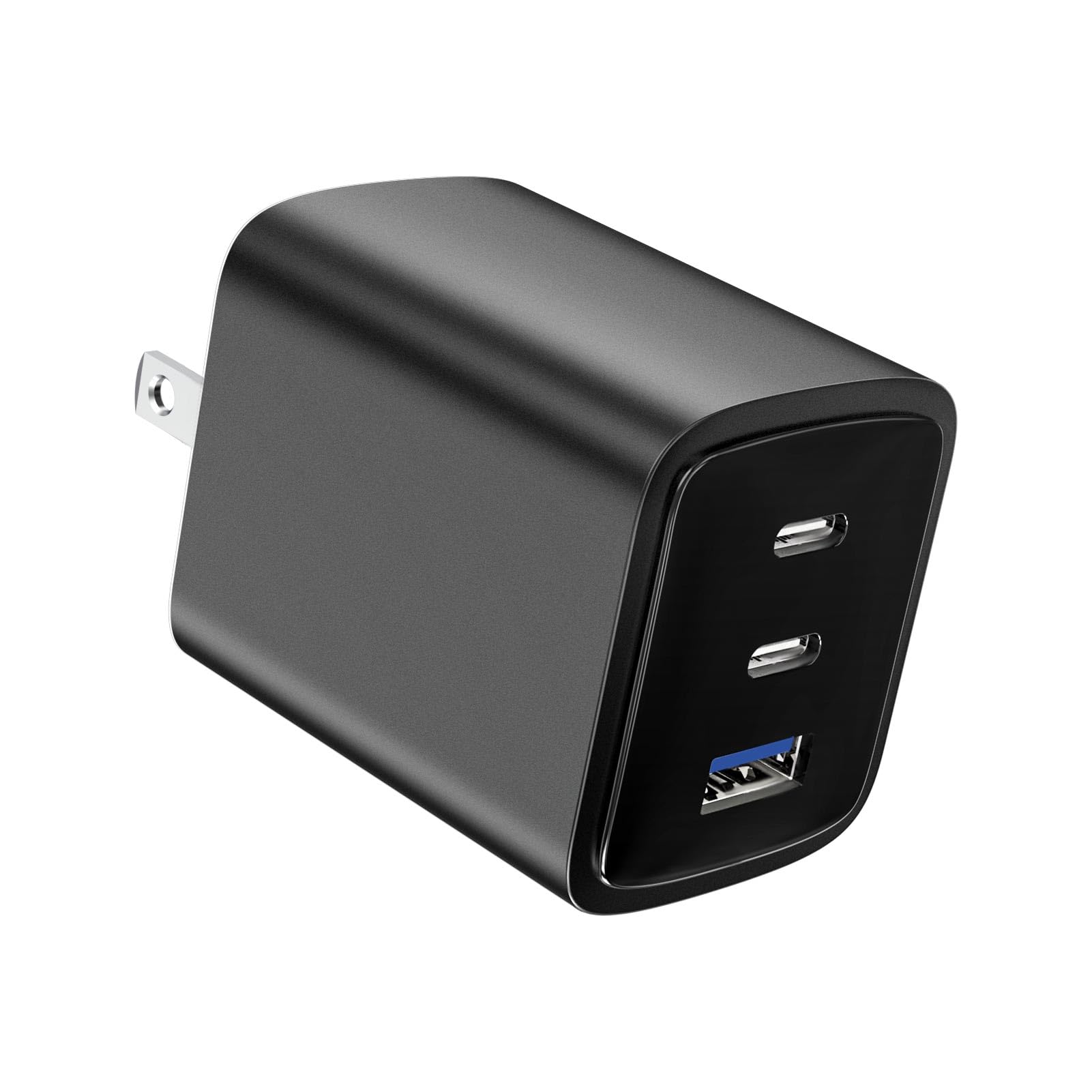 70W USB C Charger Block for MacBook Air MacBook Pro, 3-Port Wall Charger Compact Foldable for iPad Pro Air Mini, iPhone 16 15 14 13 12, 45W PPS Fast Charging for Galaxy S24 S23 S22 S21 Note 20, Pixel