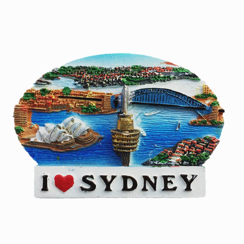Muyu Magnet Sydney Australia 3D Fridge Magnet Souvenir Gift Resin Craft Collection