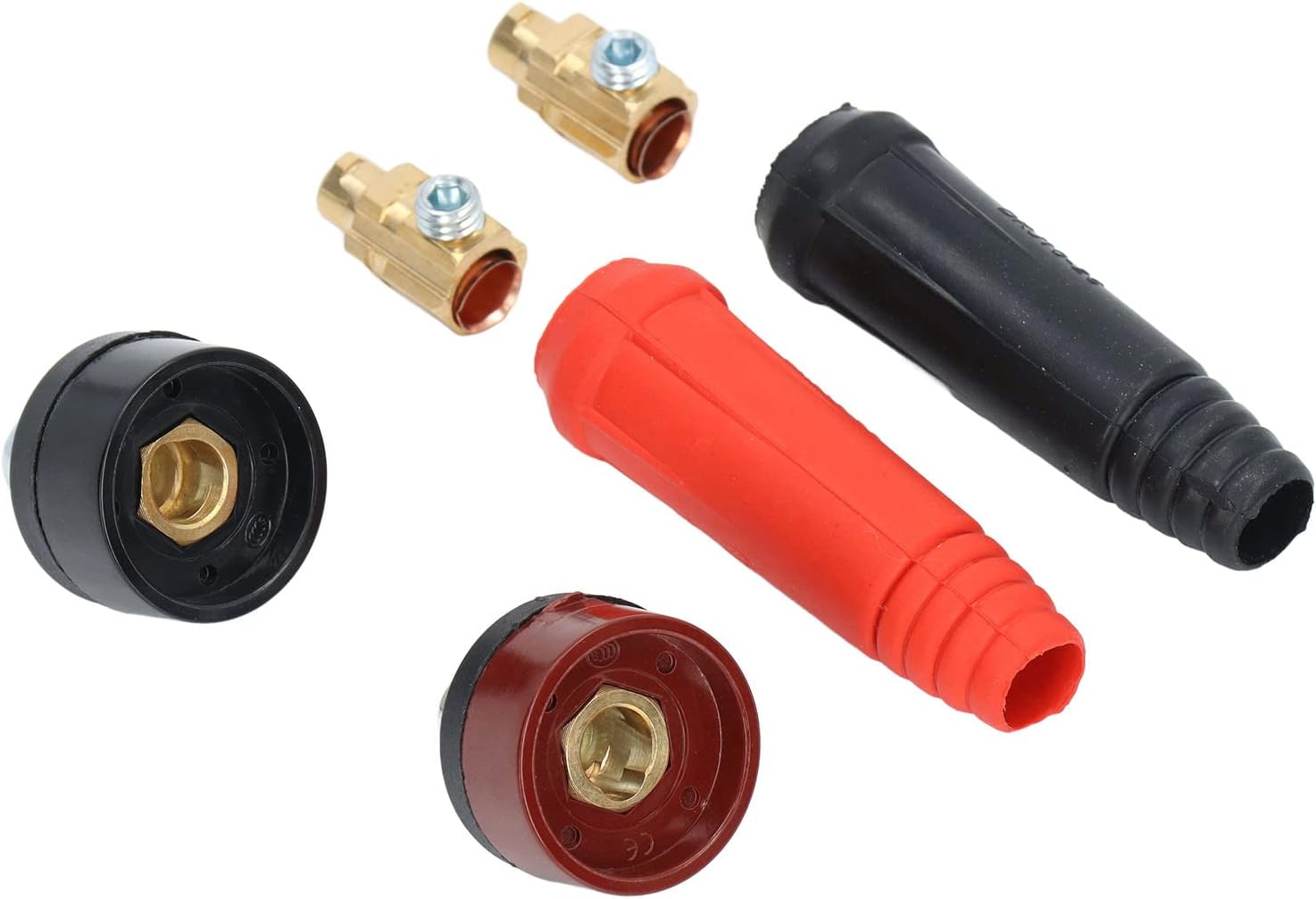 Welding Cable Panel Connector Set Socket Plug Socket Set Connectors Kit 12Pcs 12 Piece Set Wire Outlet Plug Connector Adaptor Connector Socket Bit Clamps