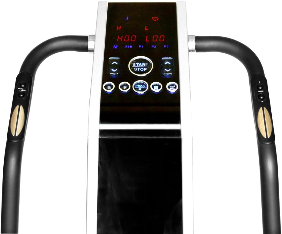Professional Dual Motor 1500W Full Body Vibration Platform Plate Exercise Fitness Machine, with Heart Rate Monitor