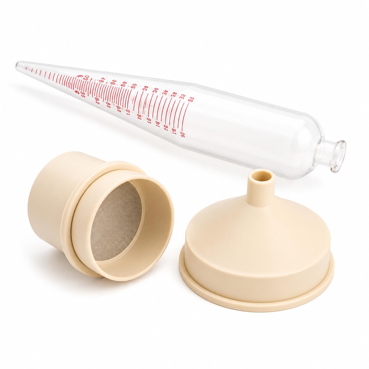 Schlammhydrometer Tester Kit 3-teiliges Gülle-Testset im Aluminiumkoffer | Misst Dichte von 0,96-3 g/cm³ bei 0,01 g/cm³ Auflösung, plus Viskosität und Sandgehalt für Feld- oder Laboranwendungen