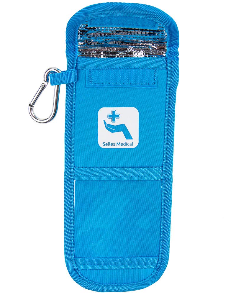 Double EpiPen Pouch with Belt Loops, Blue - Image 2