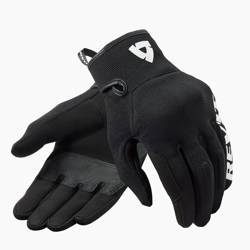 REV'IT! Revit Access Guanti da moto, nero/bianco, S