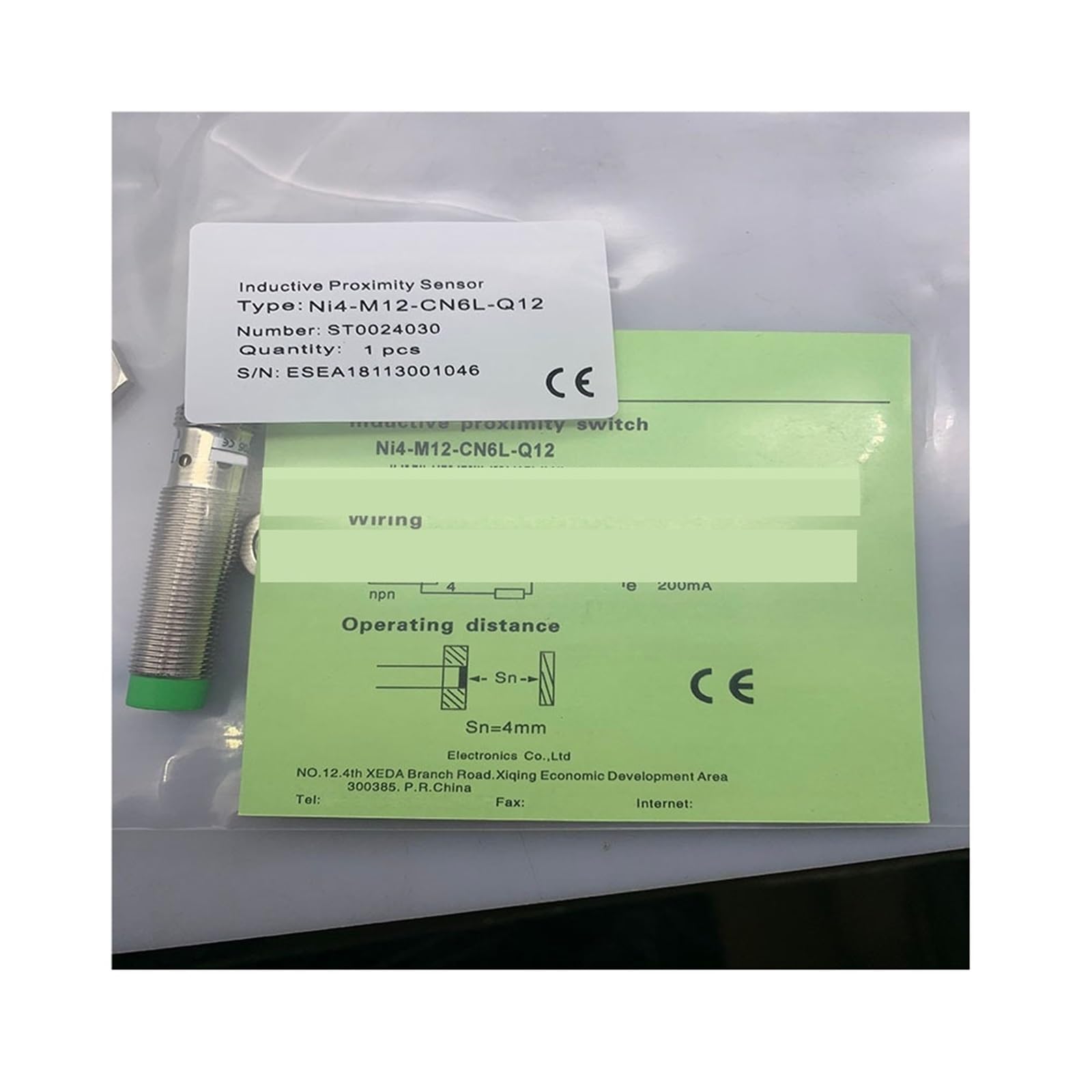 Switch NI4F-M12-CN6L-Q12 proximity sensor inductif M12 NPN