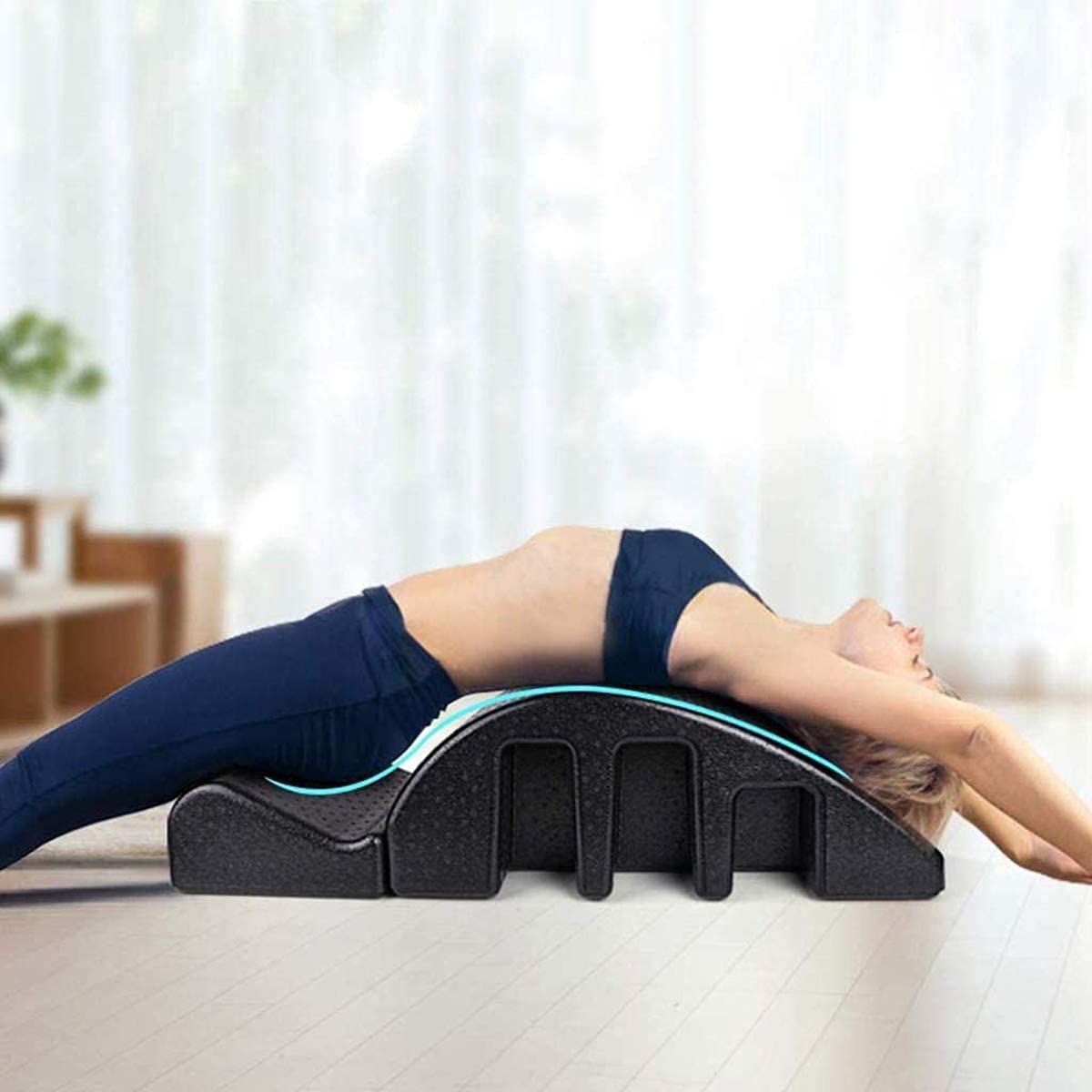 Pilates Arc Foam Spine Corrector Barrel – Abnehmbarer Yoga-Massagebett Tisch für Kyphose-Korrektur – Balanced Body Handbuch enthalten