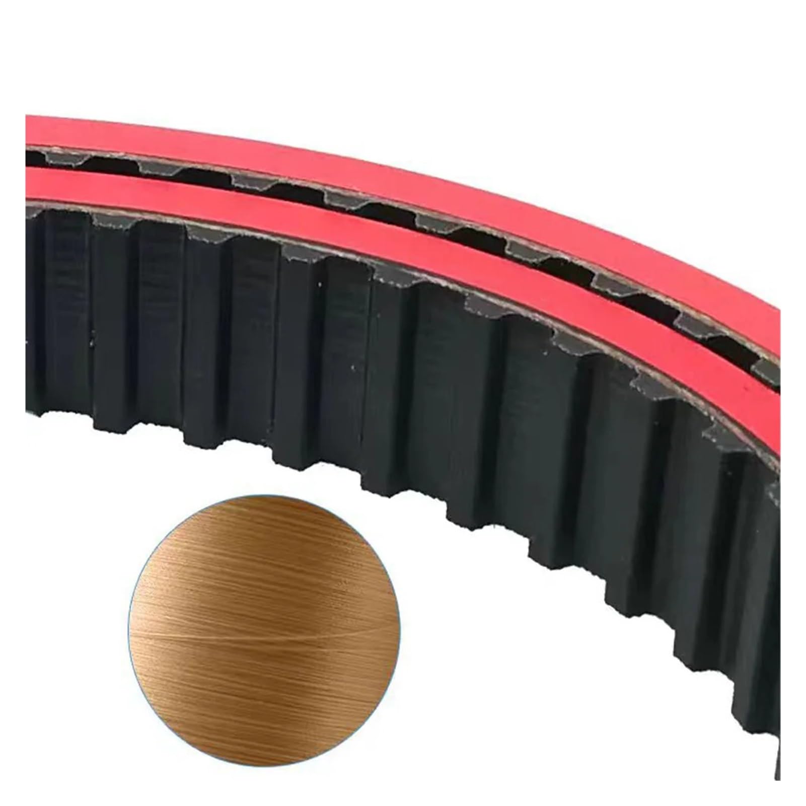 1pc PU Food Grade Timing Belt | T10-660-700mm Red Rubber For VFFS Packing Machine(T10-660mm,1PC_38MM)