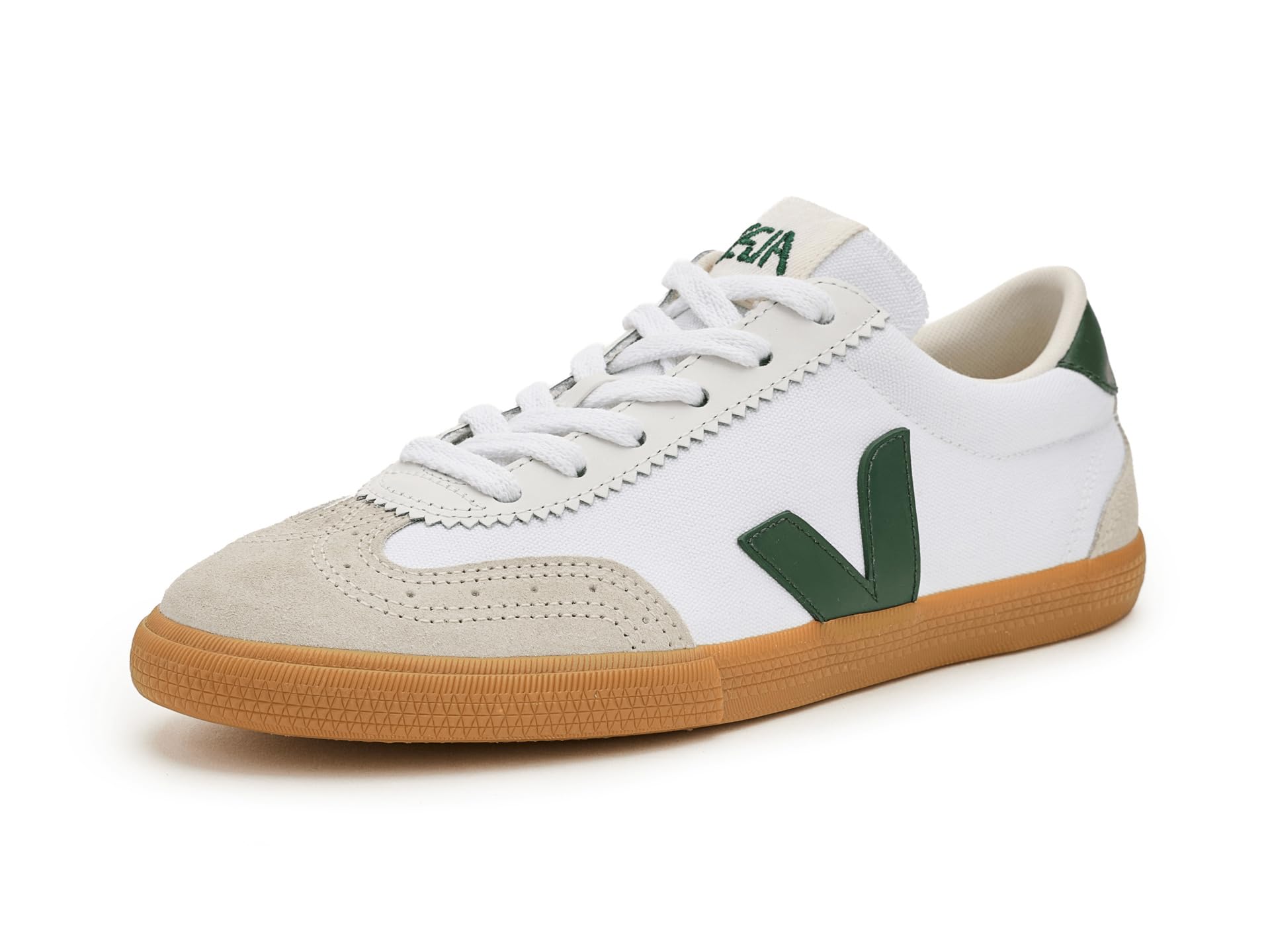 Veja White Calf Leather Bos Taurus Low Top Sneakers - EU40/US10