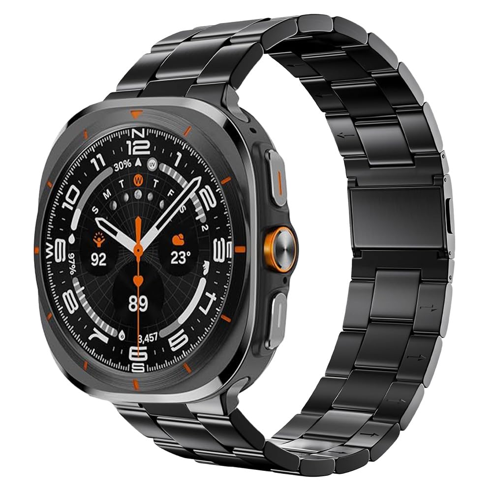 Bracelet magnétique en titane compatible avec Galaxy Watch 7 Ultra 47 mm, design sans espace, bracelet en titane pour Galaxy Watch 7 Ultra 47 mm