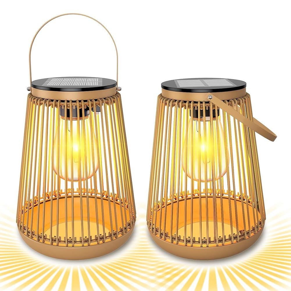 Lanterne solaire étanche de forte puissance pour table de camping et suspension jardin