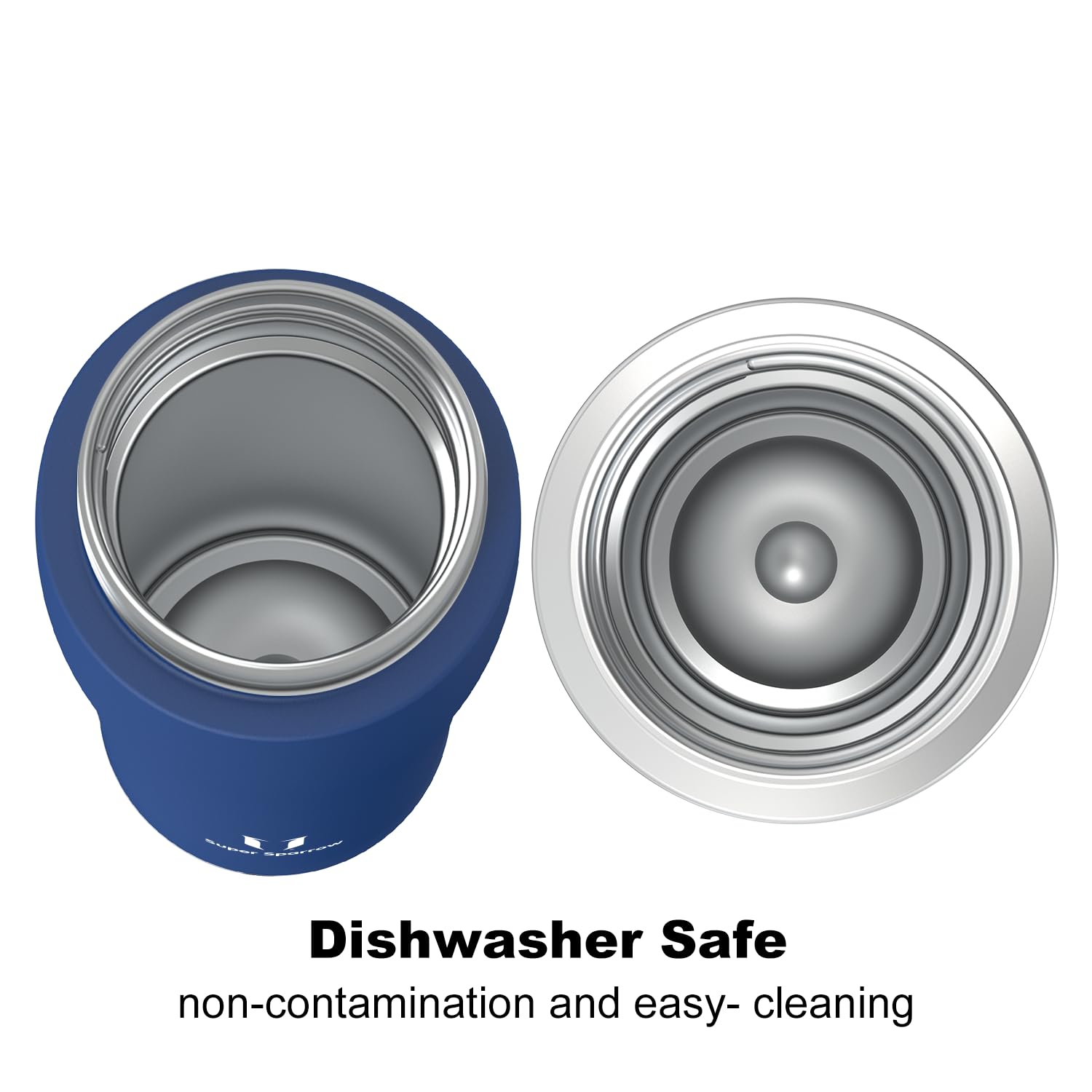 Super Sparrow Borraccia Termica, Acciaio Inox Bottiglia Termica - 350ml, 500ml, 750ml, 950ml - Senza BPA Tazza Termica, Borraccia Termica per Bambini, Scuola, Sportiva, Bici, Campeggio, Palestra