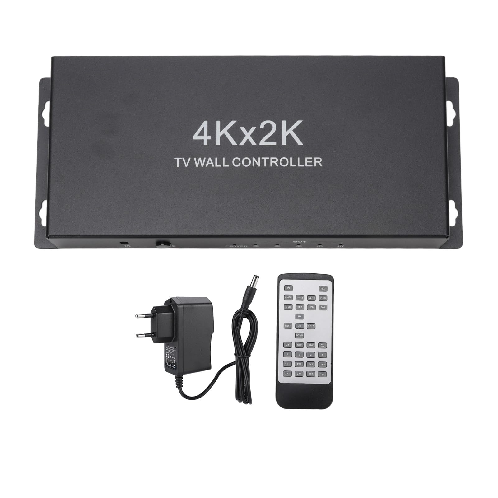 4KX2K 30Hz HDMI Kontroler ściany Wideo, 1 w 4 Out 2x2 TV SPLICICING, SLICK Multiviewer FIS (wtyczka UE)