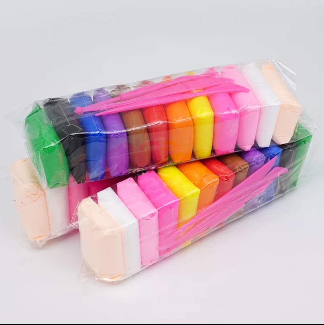 VLS Store Pack of 36 Air Dry Clay, Colorful Children Soft Playing Clay with 3 Tools, Creative Art & Crafts Clay, Craft Materials for Decoration Items & for Improving Kids Skills (B0B7279PRW) Amazon Price History, Amazon Price Tracker